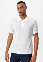 Antioch-Beyaz Slim Fit Polo Yaka Erkek T Shirt-T-Shirts-3-Milagron.com