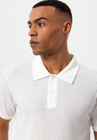 Antioch-Beyaz Slim Fit Polo Yaka Erkek T Shirt-T-Shirts-5-Milagron.com