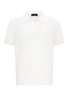 Antioch-Beyaz Slim Fit Polo Yaka Erkek T Shirt-T-Shirts-7-Milagron.com