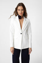 Antioch-Beyaz Vücuda Oturan Kadın Blazer Ceket-Blazer Ceket-1-Milagron.com