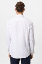 Antioch-Beyaz Yaka Düğmeli Slim Fit Erkek Gömlek-Gömlek-5-Milagron.com