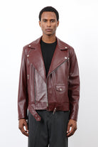 Antioch-Bordo 100% Deri Biker Ceket-Ceket-7-Milagron.com