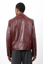 Antioch-Bordo 100% Deri Biker Ceket-Ceket-9-Milagron.com