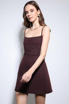 Antioch-Bordo Askılı Elbise-Elbise-4-Milagron.com
