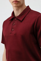 Antioch Bordo Basic Polo Yaka Erkek T-Shirt