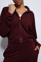 Antioch-Bordo Geniş Paça çizgili Eşofman Takım-Takım-6-Milagron.com