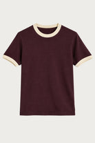 Antioch Bordo Kontrast Yaka Erkek T-Shirt