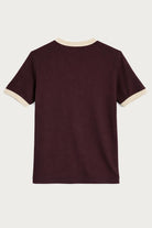 Antioch Bordo Kontrast Yaka Erkek T-Shirt