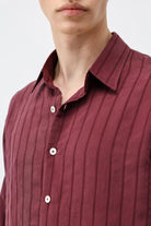 Antioch Bordo Modal Karışımlı Erkek Gömlek