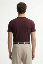 Antioch Bordo Pamuklu Erkek T-Shirt