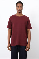 Antioch-Bordo Regular Fit Basic Erkek T Shirt-T-Shirt-2-Milagron.com