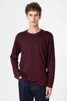 Antioch-Bordo Relaxed Fit Basic Erkek T Shirt-T-Shirts-1-Milagron.com