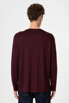Antioch-Bordo Relaxed Fit Basic Erkek T Shirt-T-Shirts-5-Milagron.com