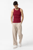 Antioch Bordo Slim Fit Erkek Atlet