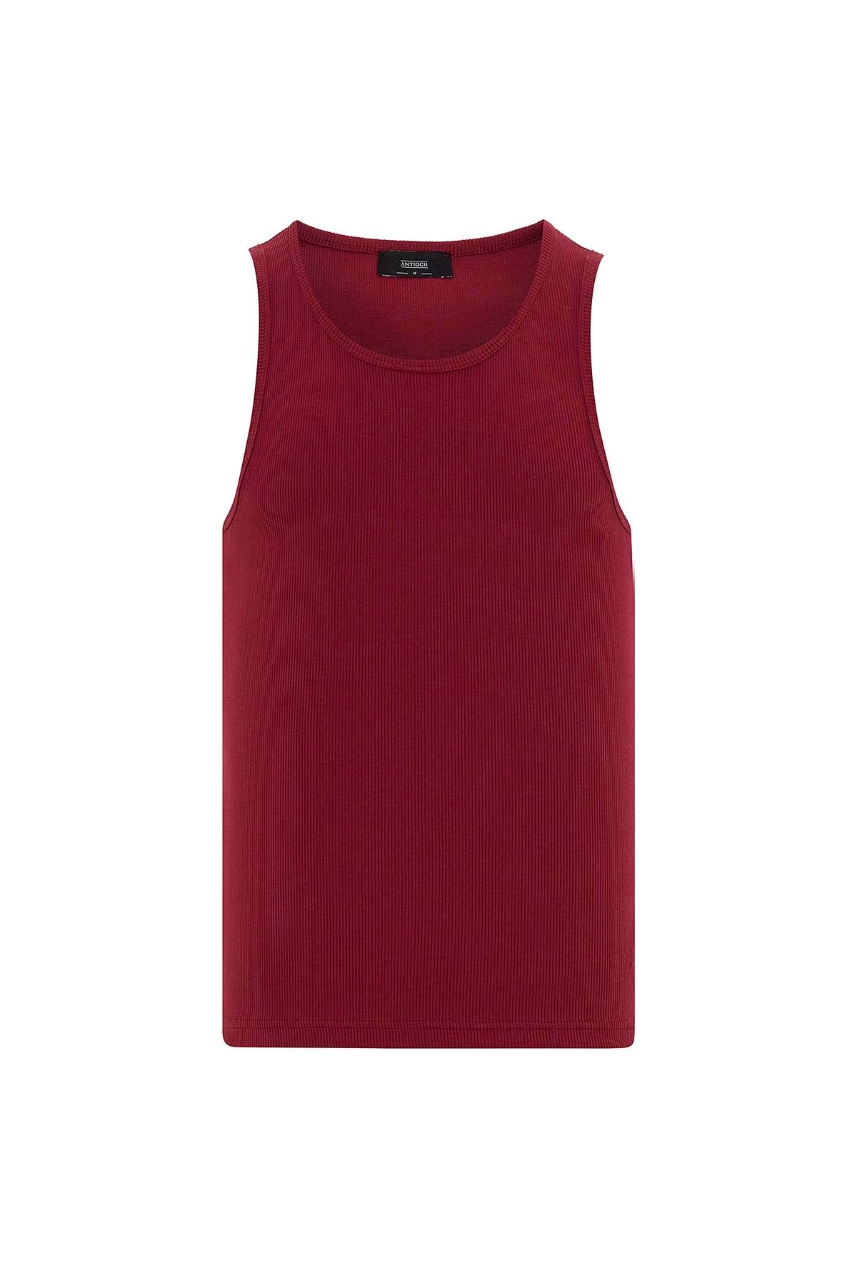 Antioch Bordo Slim Fit Erkek Atlet