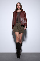 Antioch-Antioch Bordo Suni Deri Bomber Ceket-Ceket-3-Milagron.com