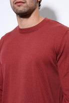 Antioch-Bordo Yumuşak Dokulu Basic Erkek Kazak-Kazak-4-Milagron.com