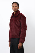 Antioch-Bordo Yumuşak Dokulu Erkek Mont-Mont-6-Milagron.com