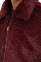 Antioch-Bordo Yumuşak Dokulu Erkek Mont-Mont-7-Milagron.com