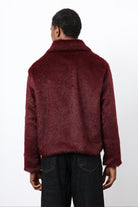 Antioch-Bordo Yumuşak Dokulu Erkek Mont-Mont-8-Milagron.com