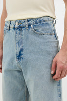 Antioch Buz Mavisi Relax Fit Erkek Jean