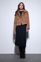 Antioch-Antioch Camel Kruvaze Kadın Kısa Kaban-Kaban-3-Milagron.com