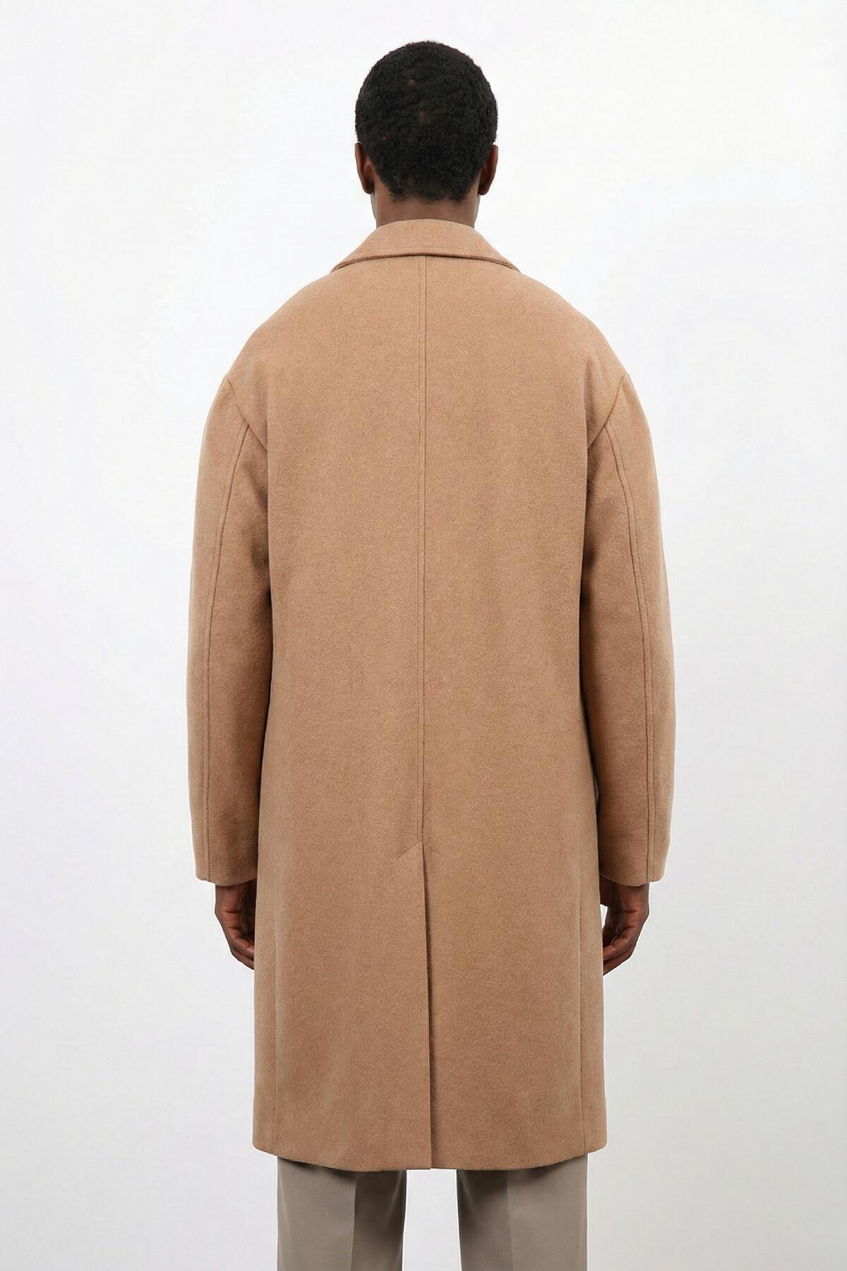 Antioch-Camel Relax Fit Erkek Kaban-Kaban-3-Milagron.com