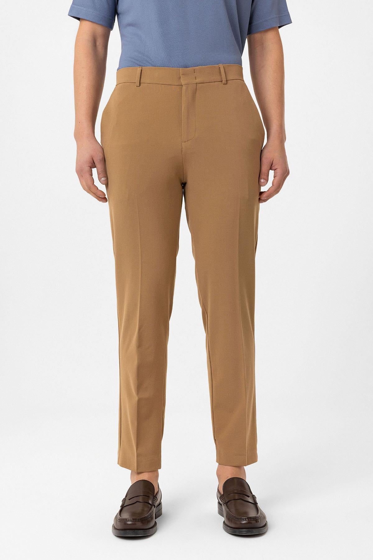 Antioch Camel Slim Fit Comfort Erkek Pantolon