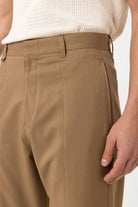 Antioch-Camel Straight Fit Erkek Pantolon-Kumaş Pantolon-3-Milagron.com