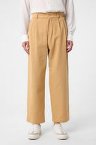 Antioch-Antioch Camel Yüksek Bel Pamuklu Erkek Pantolon-Kumaş Pantolon-4-Milagron.com