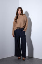 Antioch-Antioch Camel Yün Karışımlı Kadın Kazak-Kazak-4-Milagron.com