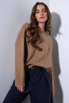 Antioch-Antioch Camel Yün Karışımlı Kadın Kazak-Kazak-6-Milagron.com