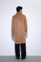 Antioch-Camel Yün Karışımlı Kruvaze Erkek Kaban-Kaban-7-Milagron.com