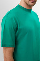 Antioch-Çimen Yeşili Bisiklet Yaka Basic T Shirt-T-Shirts-5-Milagron.com
