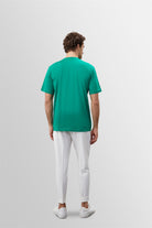 Antioch-Çimen Yeşili Bisiklet Yaka Basic T Shirt-T-Shirts-6-Milagron.com