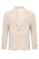 Antioch-Ekru Astarsız Torba Cepli Erkek Blazer Ceket-Blazer Ceket-7-Milagron.com