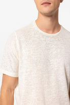 Antioch Ekru Basic Bisiklet Yaka Erkek T-Shirt