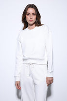 Antioch-Antioch Ekru Basic Kadın Sweatshirt-Sweatshirt-1-Milagron.com