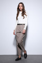 Antioch-Antioch Ekru Basic Kadın Triko Kazak-Kazak-2-Milagron.com