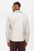 Antioch-Ekru Cep Detaylı Erkek Deri Ceket-Deri Mont-7-Milagron.com