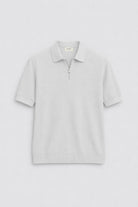 Antioch Ekru Comfort Slim Fermuarlı Erkek Triko T-Shirt