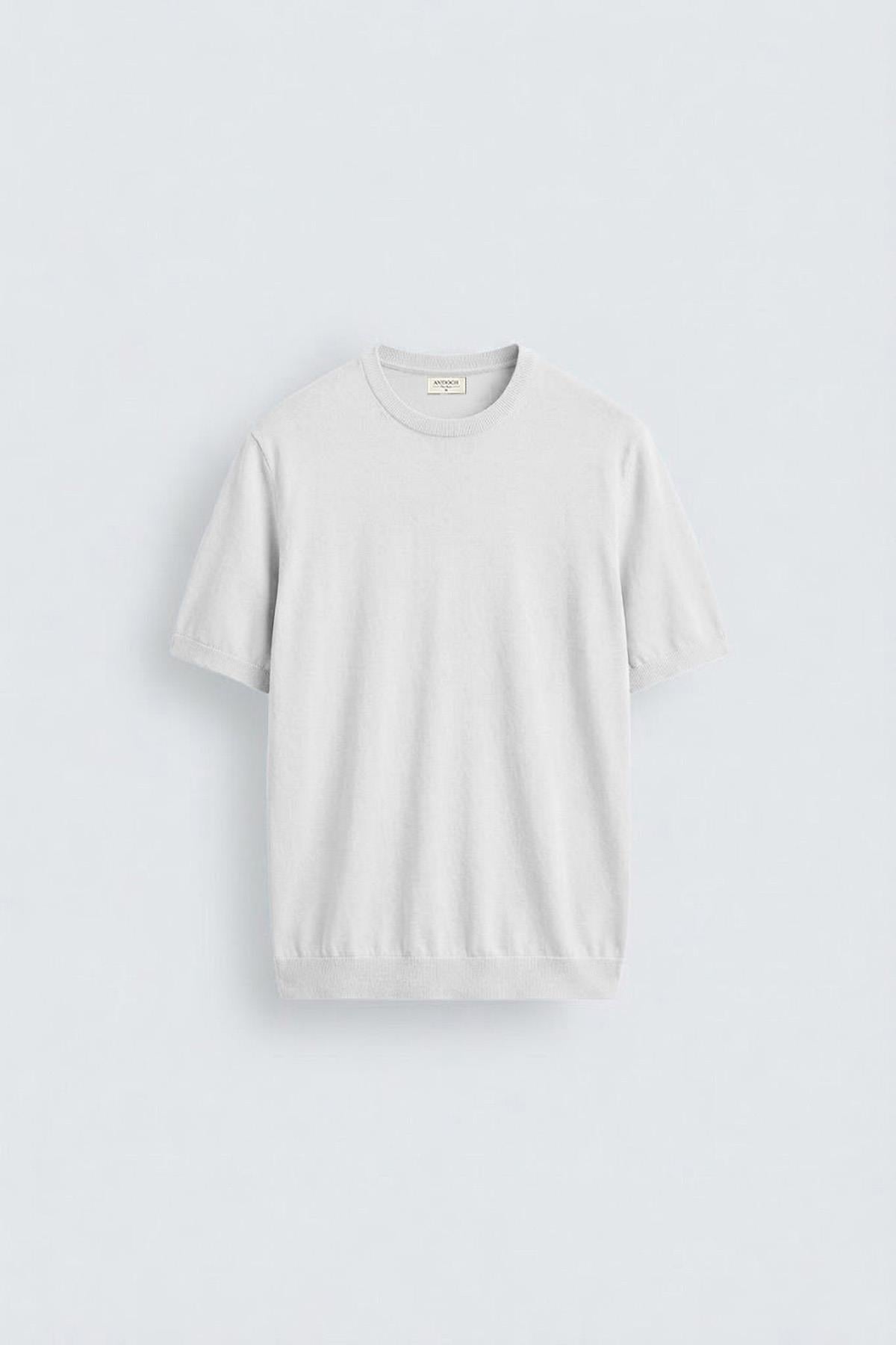 Antioch Ekru Comfort Slim Triko T-Shirt
