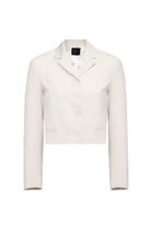 Antioch-Ekru Crop Kadın Blazer Ceket-Blazer Ceket-6-Milagron.com