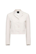 Antioch-Ekru Crop Kadın Blazer Ceket-Blazer Ceket-7-Milagron.com