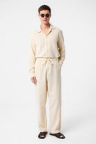 Antioch-Ekru Dokulu Erkek Pantolon-Kumaş Pantolon-2-Milagron.com