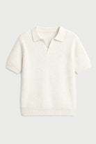 Antioch Ekru Dokulu Polo Yaka Erkek T-Shirt