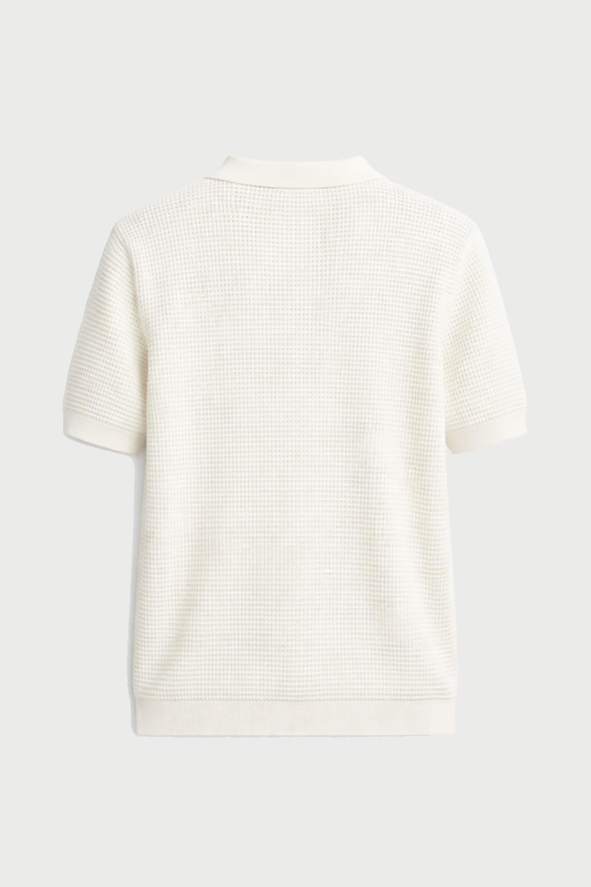 Antioch Ekru Dokulu Polo Yaka Erkek T-Shirt