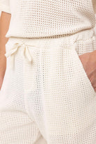 Antioch-Ekru Dokulu Relaxed Erkek şort-Şort-4-Milagron.com