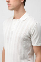 Antioch Ekru Dokulu Triko Erkek Polo T-Shirt