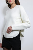 Antioch-Ekru Düğme Detaylı Triko Kazak-Kazak-4-Milagron.com